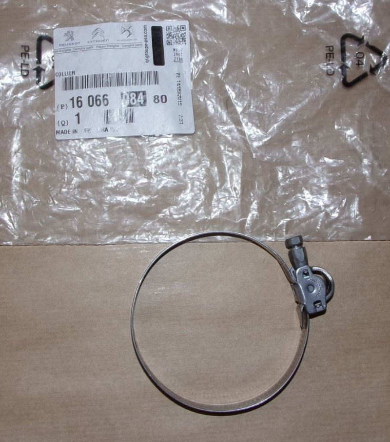 Collier de serrage de tuyau de carburant Citroën Jumper III ,  1606608480