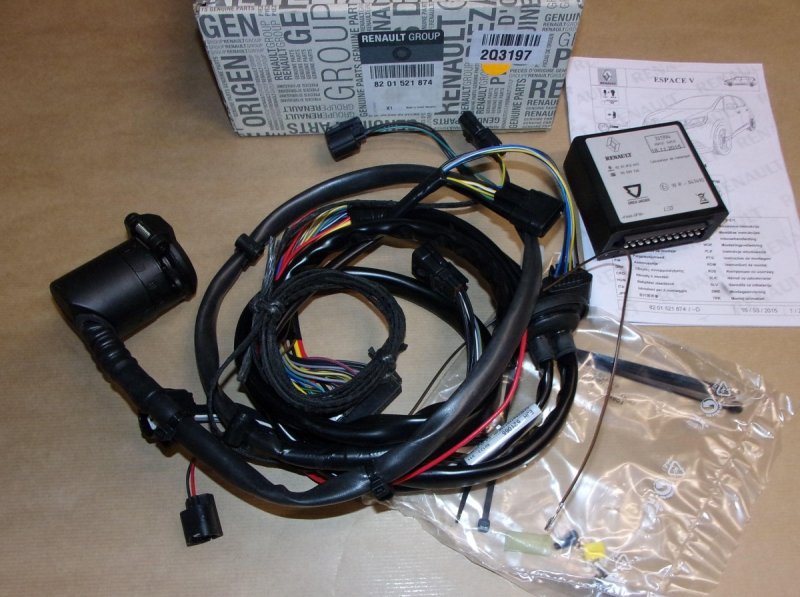 Original  Faisceau d'attelage Renault Espace V , 8201521874