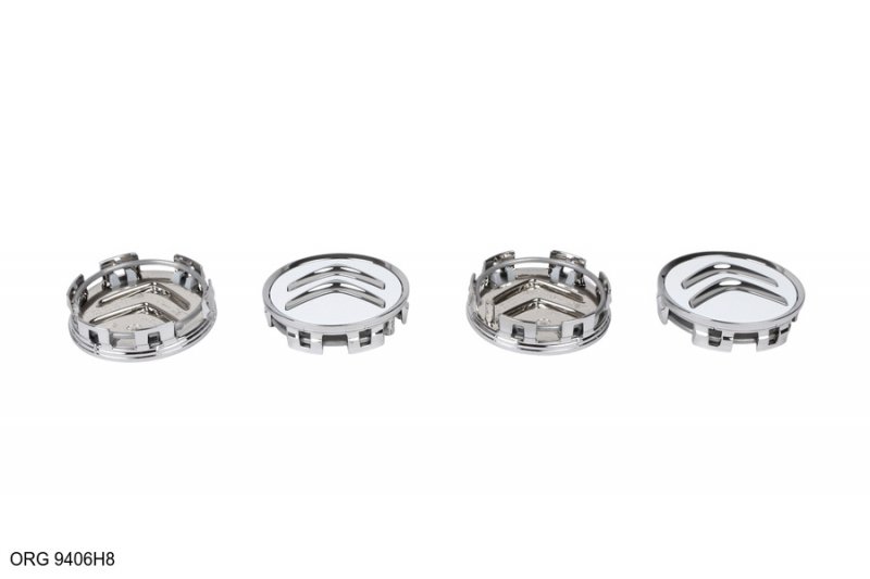 Pièce d’origine cabochon de jante alliage pour Citroën C1 / Citroën C4 / Citroën C5 - jeu complet, 9406H8, 9406.H8