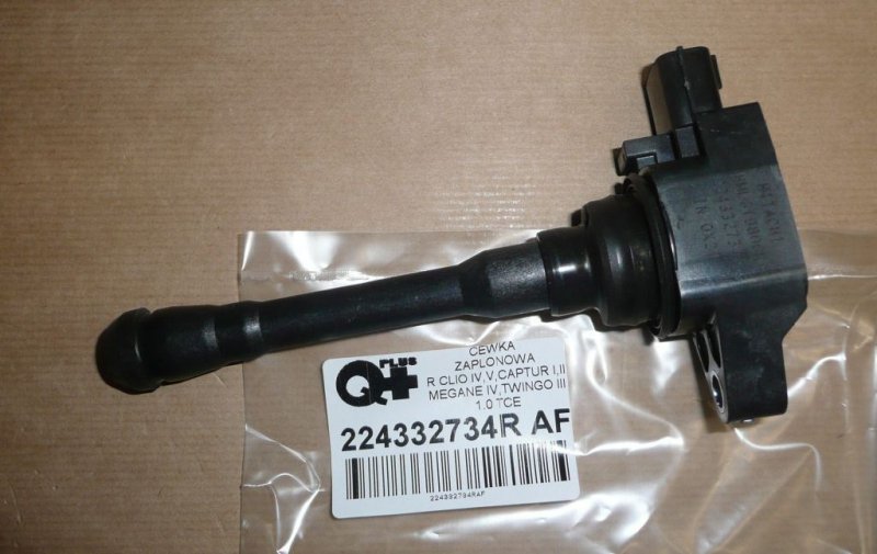 Bobine d'allumage Renault Clio IV, V, Captur 1.0 TCE, 224332734R, 