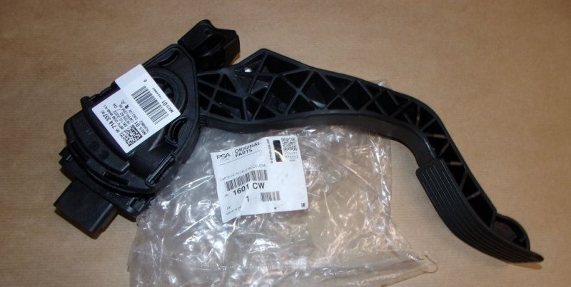 Pédale d'accélérateur Citroën C2, Citroën C3, Peugeot 207, Peugeot 208, Peugeot 301, Peugeot 2008, 1601.CW, 1601CW