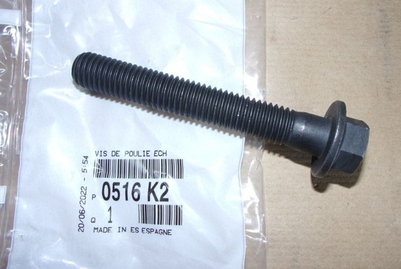 Boulon de la poulie Peugeot Boxer III 2.2 HDI, 0516.K2, 0516K2