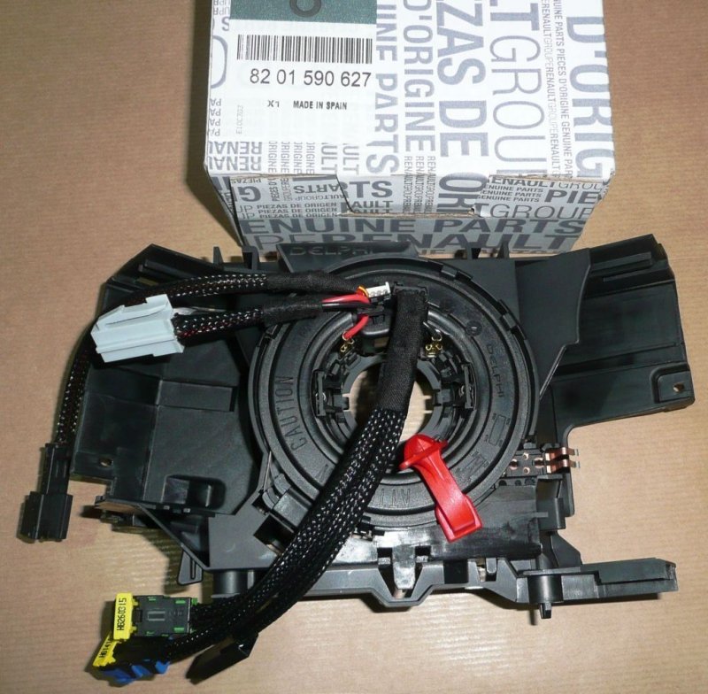 Commutateur de colonne de direction Renault ORIGINAL Anneau de glissement d'airbag CLIO III KANGOO 8201590627 7701071888 7701057