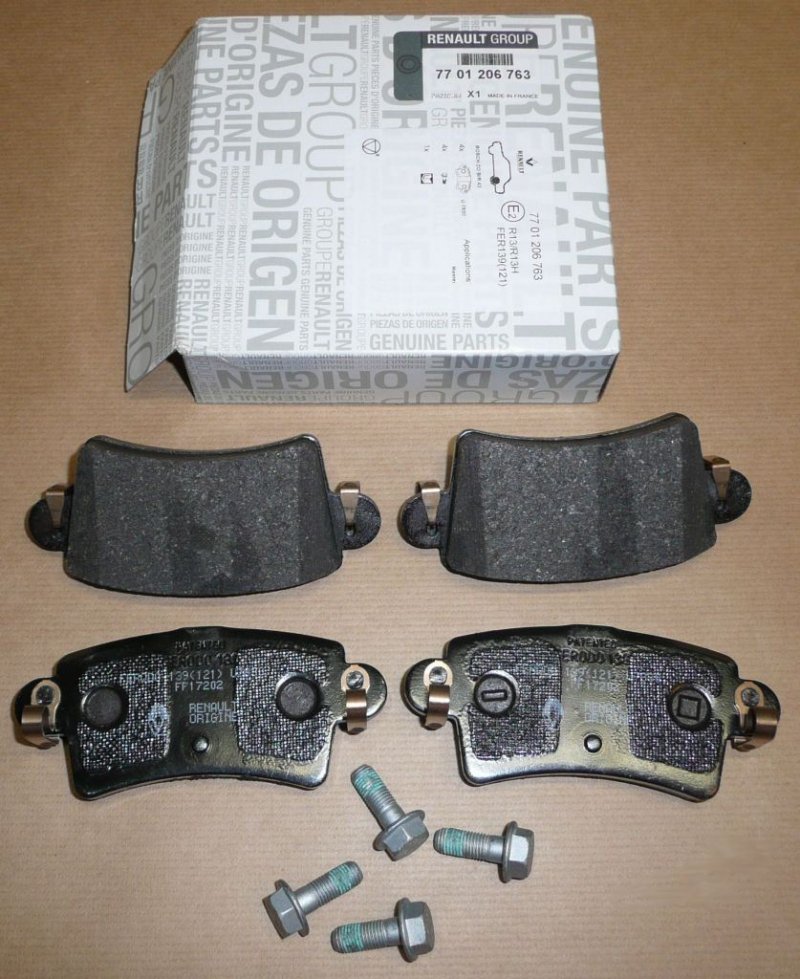 Original  Plaquettes de frein Renault Master 1.9/2.5/2.8DCI arrière ,  7701206763