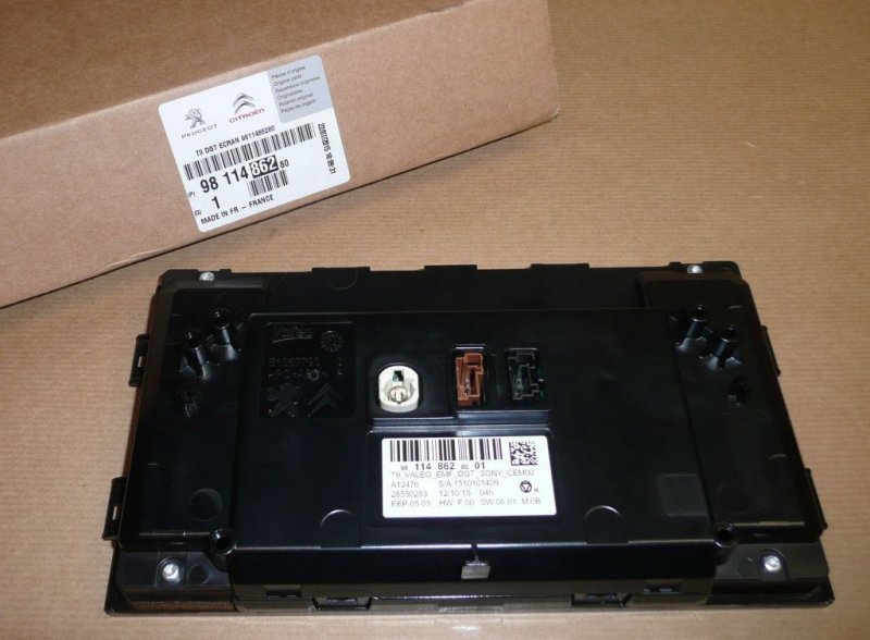 Écran tactile multifonction Peugeot 308 SW Citroën C4 14|}, 9811486280, 9811486280, 