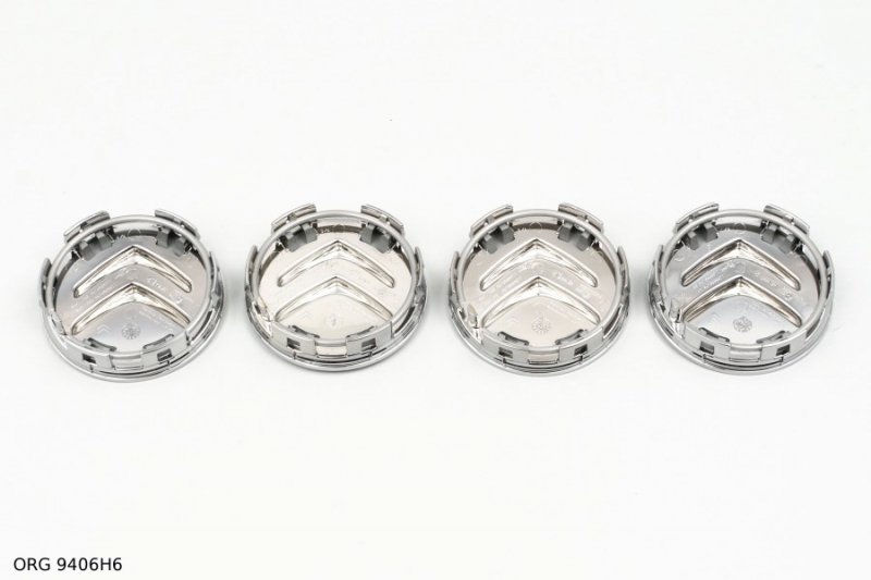 4x enjoliveur de moyeu d'origine Citroen Ø 60 mm C1 C2 C3 C4 C5 C6, 9406H6, 9406.H6
