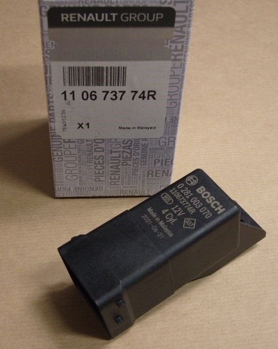 ORIGINAL Relais de bougies de préchauffage 8+1 broches Renault 1.6 dCi, 110673774R , 8200798585 , 1106700Q0F