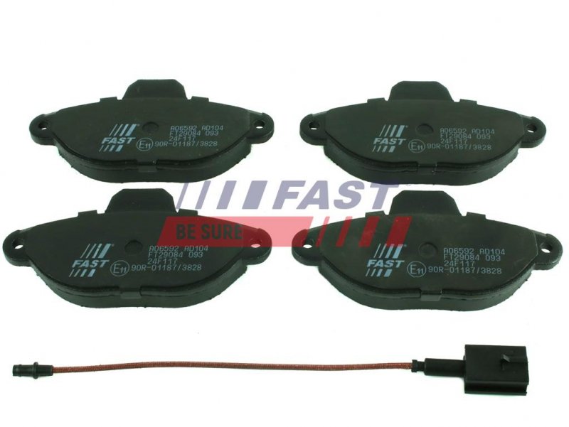 PLAQUETTES DE FREIN FIAT 500 07> AVANT CAPTEUR 1.2