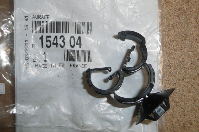 Agrafe de câble d'embrayage Citroën Berlingo III, 1543.04, 154304