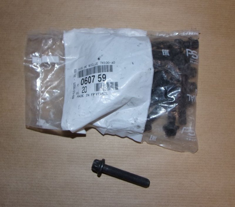 Boulon de bielle Citroën Berlingo, Citroën C1, Citroën C2, Peugeot 107, 0607.59, 060759