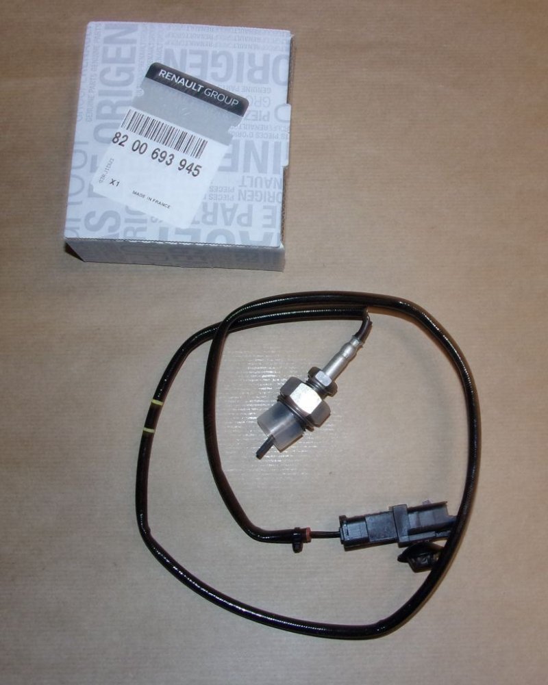 Capteur de température des gaz d'échappement Renault Laguna I, II 1.9DCI Renault Clio II, Renault Espace III, IV, Renault Kangoo, Renault Mégane I, II, III, Renault Scénic I, II, III, Renault Trafic II , 8200693945