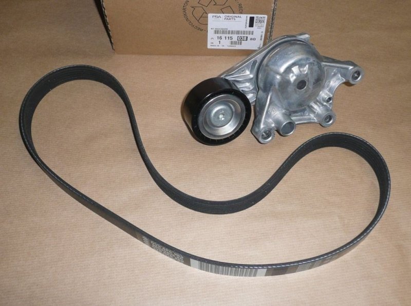 Kit de courroie d'accessoire original Citroën Peugeot 1.6 BLUEHDI 6PK962, 1611503880, 1611503780