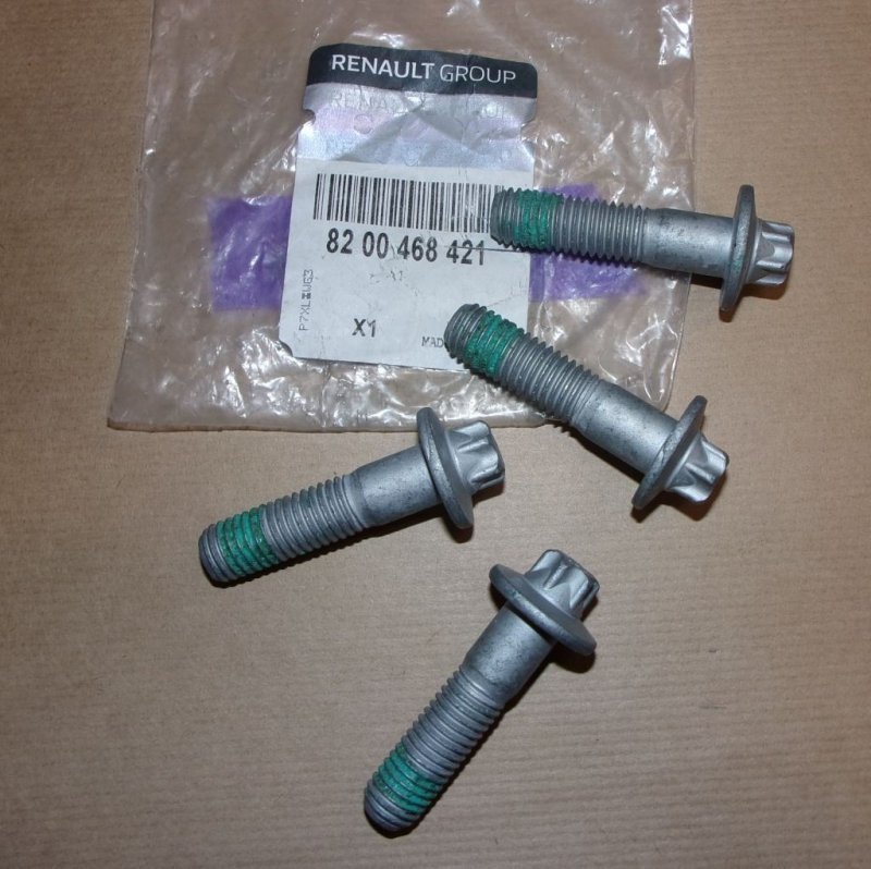   Boulon de roulement de roue Renault Clio III, Renault Megane III, Renault Megane IV 12x175-5 ensemble de 4 pièces. , 8200468421