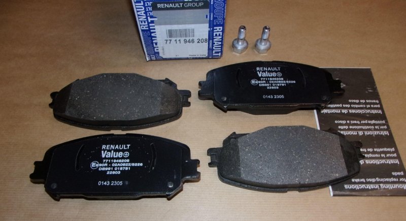 Original  Plaquettes de frein Renault Arkana, Captur II avant Renault Talisman , 7711946208