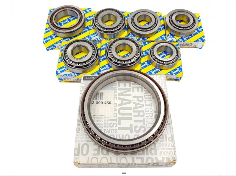 Kit de réparation SNR Roulements de boîte de vitesses x8  Renault PK6 