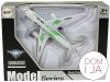 Samolot Pasażerski Biały z Zielonymi Elementami Napęd Światła Dźwięki