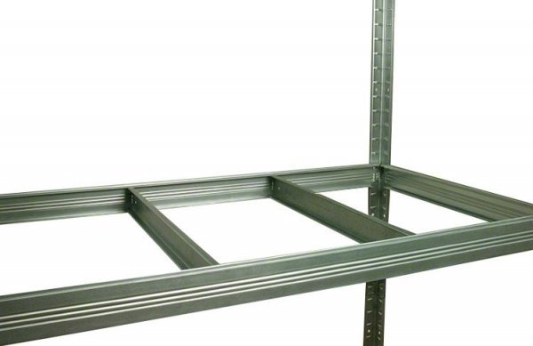Metallregal Steck-Lager- Schwerlastregal bis 400 kg pro Boden , verzinkt , HZ_196x090x40,5 Böden
