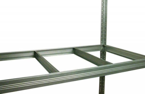Metallregal Steck-Lager- Schwerlastregal bis 400 kg pro Boden , verzinkt , HZ_180x120x45, 5 Böden