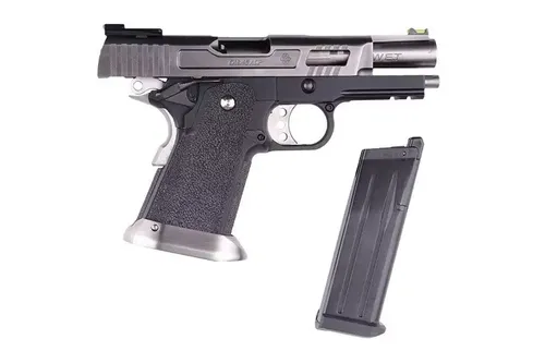 Replika pistoletu Hi-Capa 3.8 Force &quot;Velociraptor&quot; - srebrna