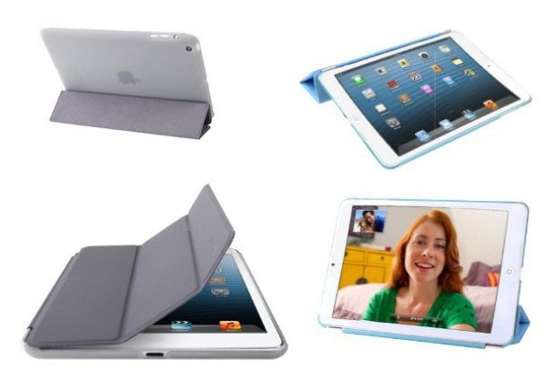 3w1 Smart Cover+Back Cover + Folia iPad mini Case
