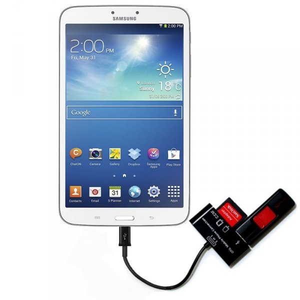 Card Reader +USB HOST Samsung Galaxy Tab 3 Czytnik SD