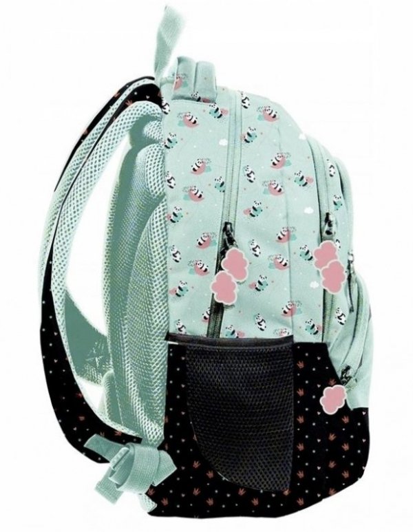 Plecak szkolny trzykomorowy klasy 1-3 Panda