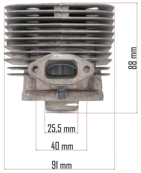 Cylinder tłok zestaw do dmuchawy RTODL0059-CT