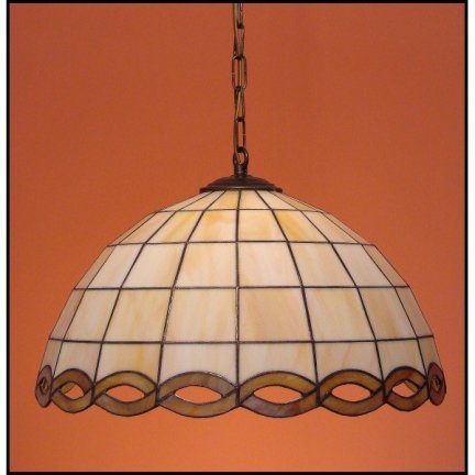 Lampa żyrandol zwis witraż WARKOCZ 50cm 