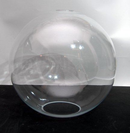 Klosz szklany kula otwarta 30cm do lamp- klosze do lamp