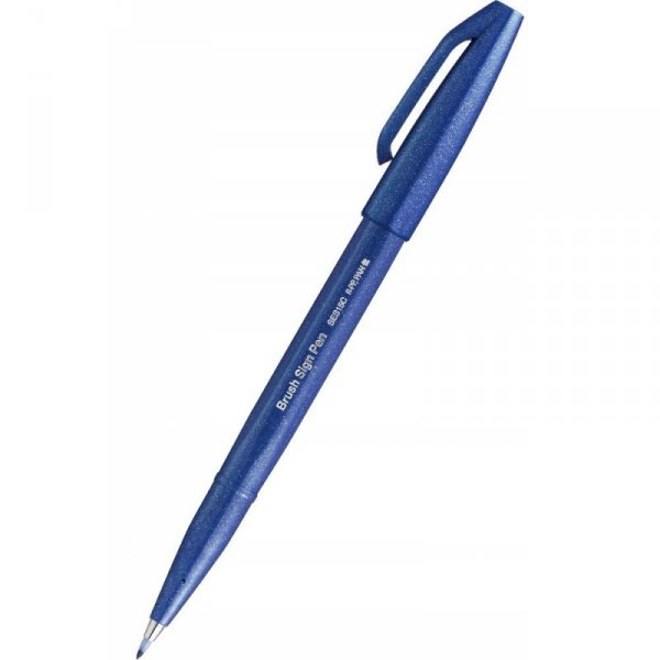 Pisak BRUSH SIGN PEN niebieski SES15C-C PENTEL