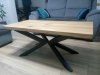 Stół dębowy  lity nogi metalowe  40x900x2000mm