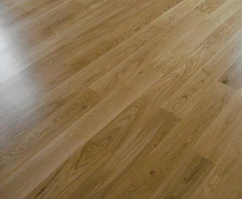 Parkiet dąb warstwowy lakierowany/olejowany fazowany kl.Standart 11x70x490mm + materiały + robocizna