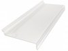 Plexi shelf for shoes with pricemarklist in front - 50 cm x 20 cm