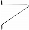 Shelf with hooks for wall - 90 x 40 cm