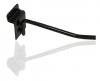 Black single hook for panel 30 cm