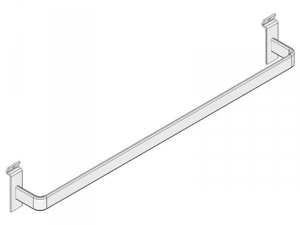 Rail from flatiron to panel with track 60 x 6 cm