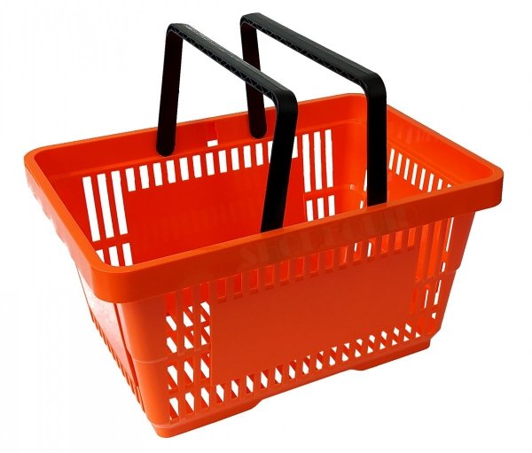 Shopping basket, 22 Liter orange
