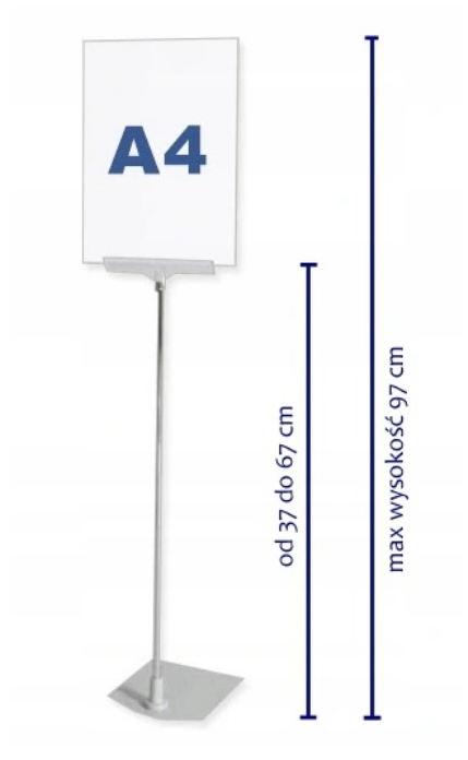Information Stand A4 with height regulation.