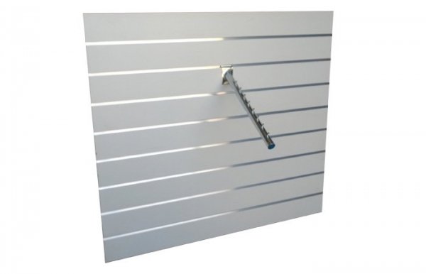 Chrome hook, hanger 40 cm for shop panel