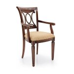 Drewniane tapicerowane krzesło Archetto