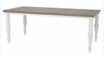 Stół w stylu ludwikowskim toczone nogi dębowy blat Clemenzo
