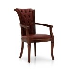 Pikowane oparcie krzesło stylizowane do salonu York