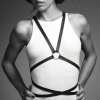 Bijoux Indiscrets MAZE Multi-way Harness - skóropodobna uprząż BDSM (czarny)