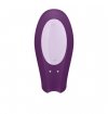 Satisfyer Double Joy Violet incl. Bluetooth and App – wibrator z aplikacją dla par (fioletowy)
