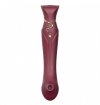 Zalo Legend Queen Set G-Spot Pulse Wave Vibrator - Wibrator Ekskluzywny (wiśniowy)