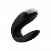 Satisfyer Double Fun Black - wibrator dla par (czarny)