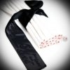 Bijoux Indiscrets - Silky Sensual Handcuffs kajdanki erotyczne szarfy, czarne