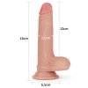 7'' Dual layered Platinum Silicone Cock