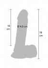 Dildo-COCK 7 INCH W/ BALLS FLESH