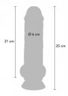 Deluxe Dual Density Thick Dildo TPE 25 cm